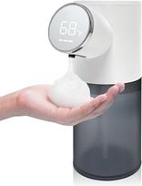 Automatic Touchless Soap Dispenser for Kitchen Sink, Electric Dish Foam Soap Dispenser with Temperature Display,Rechargeable Waterproof Soap Dispenser White