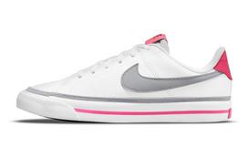 Nike Court Legacy GS 'White Pink Prime Light Smoke Grey' 36