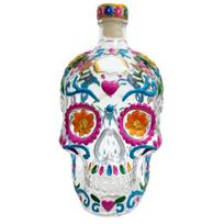 Skull Shape Glass Whiskey Decanter, 350ml Liquor Bottle with Stopper, 3D Gothic Home Bar Decor, Unique Gift for Men