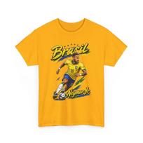 Brasil Soccer Player Tee | Neymar Jr. Yellow Football Jersey  Children's T-shirt 110
