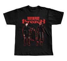 Twenty One Pilots Grupės Breach 2026 Tour Marškinėliai Unisex S-5XL S black
