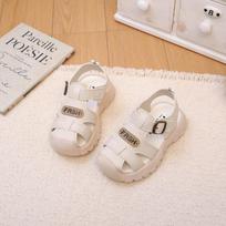Kids' Summer Beach Sandals: Trendy Non-slip Closed-Toe Velcro Shoes for Toddlers and Boys EU 26
