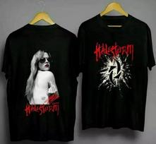 „Halestorm“ roko grupės juodi unisex marškinėliai, gero dizaino, dovana gerbėjams. XXXL