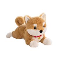 S.T.S.G Shiba Inu Dog Plush Toy, Cushion, Fluffy, Soft, Cute Decoration (Brown: Approx. 50cm)