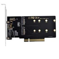 NFHK Dual 2X NVMe M.2 AHCI to PCIe Express 3.0 Gen3 X8 X16 RAID Card VROC Raid0 Hyper Adapter.