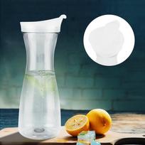 Transparent Water Pitcher Round Base Water Carafe Reusable Beverage Pitcher  Party 1100ml