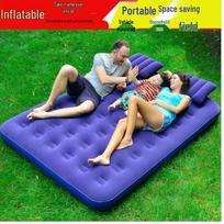 Double Inflatable Camping Mattress – Thick, Portable Air Cushion for Outdoor or Home Use Hand Pump