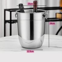 Luxury Double-layer Stainless Steel Ice Bucket, Beer Cooler, Bar Accessories, Champagne, Home Gathering Restaurant Decoration