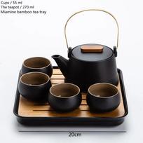Quality Chinese Tea Set Hand-held Black Ceramic Teapot Teacup Set Kung Fu Tea Set Tea Box Purple Sand Charm Tea Pet Tea Ceremony 4