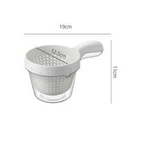 Double Layer Fruit and Vegetable Drainer Basket Food Grade Kitchen Strainer for Efficient Washing and Storage