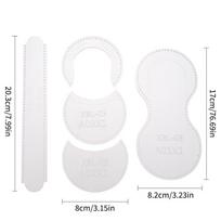 Leather Craft Acrylic Template for DIY Coin Purse Sewing Durable Stencil Tool for Handmade Wallet Crafts