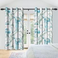 2Pcs Vintage Nautical Element Curta Seashells Starfish Coral Prints Blackout Curtain Living Room Boys Bedroom Window Drapes 53x115cm 2pcs
