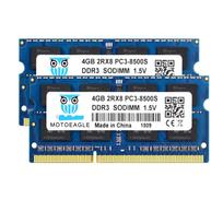 Motoeagle PC3-8500 DDR3 1066MHz 4GB x 2 1.5V Notebook PC Memory 204-Pin CL7 Non-ECC SO-DIMM Mac Compatible
