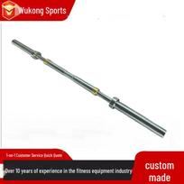 1.4m Hip Thrust Barbell: Electroplated, Large Hole, Strength Bar for Home Fitness and Squats.