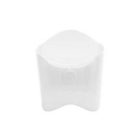 Portable 2 in 1 French Fry Cup Plastic Food-Grade Material Dessert Plate Large Capacity with Dip Compartment Salad Bowl Home