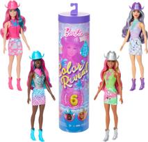 Barbie Color Reveal Fashion Doll & Accessories with 6 Surprises - Disco Star Series Metallic Shine & Color-Changing Bodies (Styles may vary)