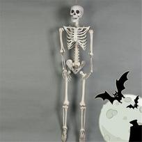 Lankstomas skeletas Helovino dekoras Baisus žmogaus kaulas Kraupi vakarėlio dekoracija onesize