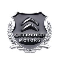 1PCS 3D Metal Shield Shape Car Metal Body Decoration Sticker For Citroen C1 C2 C3 Grand C4 Picasso C4L VTS C-ELYSEE DS Celysee For Citroen