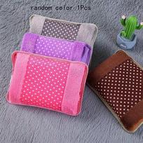 220V 500W Rechargeable Winter Double Insert Hand Warmer, Dot Pattern Hot Water Bag Charging Electric Hot Water Bag