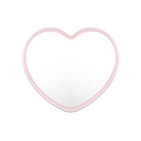 1pc Heart-Shaped Portable Mirrors with Minimalist Design Compact Lightweight Size for Travel Gifts Birthday Party Favors Wedding