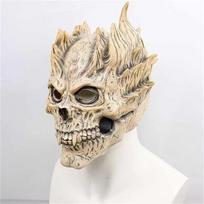 High Quality Realistic Full Head Skull Mask Latex Unisex Skeleton Demon Masks Durable Halloween Cosplay Costume Props