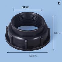 Blue IBC Tank Adapter S60X6 Thread To Garden Hose Connector Durable IBC Tank Fitting Water Pipe Valve Replacement Accessories