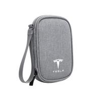 Car Data Cable Storage Bag Waterproof Organizer Box For Tesla Model 3 S Y X Cybertruck Juguete Roadster Bonina Coil Emblem LOGO