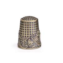 Premium Copper Retro Sewing Thimble Finger Protectors Durable Embroidery Finger Protector Household DIY Craft