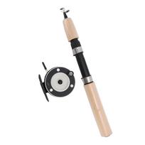 Ice Fishing Rod Reel Combo Smooth Rotation Easy To Carry  Ice Fishing Combos Tackle Non Slip 65cm Sturdy for Reservoir balta