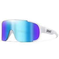 POAT UV400 Cycling Sunglasses - Windproof MTB & Fishing Sports Goggles for Men Women, Multi-Color Stylish Outdoor Eyewear