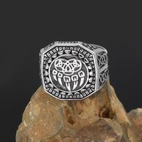 Viking Odin Bear Claw Finger Ring: Men's European & American Fashion Jewelry in Titanium Steel Size 13