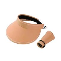 Fashion Sun Protection Summer Sun Hats Foldable Portable Visors Cap Empty Top Wide Brim Beach Hat Men Women oranžinė