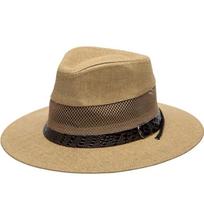 New Breathable Western Cowboy Hat Mesh Wide Brim Straw Hat Sun Protection Top Hat Outdoor chaki