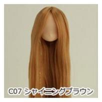 Obitsu Body Hair-Flocked Head 11-01 Natural Shining Brown