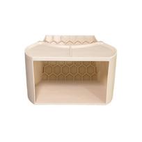 Double Food Dish Hermit Crab Tunnel Shelter Climbing Ramp Textured Ramp Hermit Crab House Dual Food Bowl Observation Window