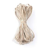 New White Edge Jute Rope Linen DIY Burlap Ribbon Natural Color Linen Webbing Gift Packing L