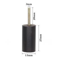 Flat/Pointed Head Leather Burnisher Polished Rods DIY Tools Ebony Wood Electric Polishing Slicker Black Handicraft