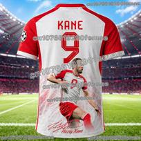 Harry Kane 3D Printed Superstar Football Jersey Quick-Dry Breathable Sports T-Shirt for Active Kids, Men, and Football Fans XS