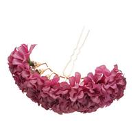 Super Fairy Traditional Hair Accessory Chinese Style Bridal Hair Ornament  for Qipao Dresses violetinė
