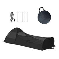 Single Person Poping Tent with Phone Holder Breathable Gnats Net Portable Lightweight Tent Easy Setup Outdoor Camping Hiking Sleeping Bag Bed juoda