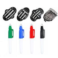 8Pcs/Set Vibrant Colors Golf Balls Alignment Exerciser Precision Golf Ball Marker Pen  Gymnasium 8-Piece Bundle