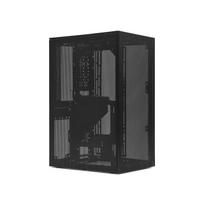 SSUPD Compact PC Case Meshroom S PCI5 BK PCIe 5.0 Riser Cable Included, Full Mesh Panel Structure, Compatible with ATXSFX Power Supplies, Authorized