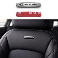 2pcs/1pair kia metal Car seat Emblem Car Internal Clips Console Decoration Badge Sticker Car Emblem styling Accessories