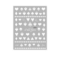 Waterproof Adhesive Decals Interesting Manicure Poker Nail Art Sticker Playing Cards Design DIY Nail Decoration