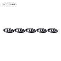 Aluminum alloy Car Remote Key Fob Emblem Badge Sticker For KIA EV6 Stinger RIO Sorento Picanto Ceed K5 K9 Carnival Niro Sportage