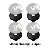 Car Styling Wheel Center Hub Cap Badge Emblem Sticker Accessories For Skoda Fabia Kamiq Superb Scala Enyaq-iV MK3 VisionS Yeti