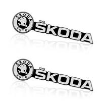 3D Car Audio Stereo Speaker Badge Sticker Decal Accessories For Skoda Models (Octavia MK2 3 Octavia 2 3 A7 Fabia Kodiaq Rapid Audio sticker