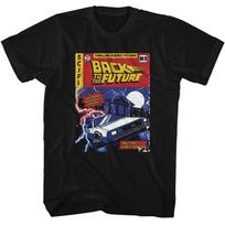 Back To The Future - Comic Cover - American Classics - Solid Black  Short S 150