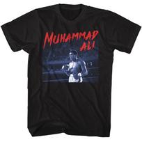 Muhammad Ali - Dramatic Text - Black Front Print Short Sleeve  Children's T-shirt 120