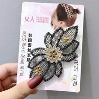 Fresh Flower Seamless Magic Paste Bow Hair Clip Bangs Paste Cutting Salon Acessories Hair Holder Styling Tool Ladies